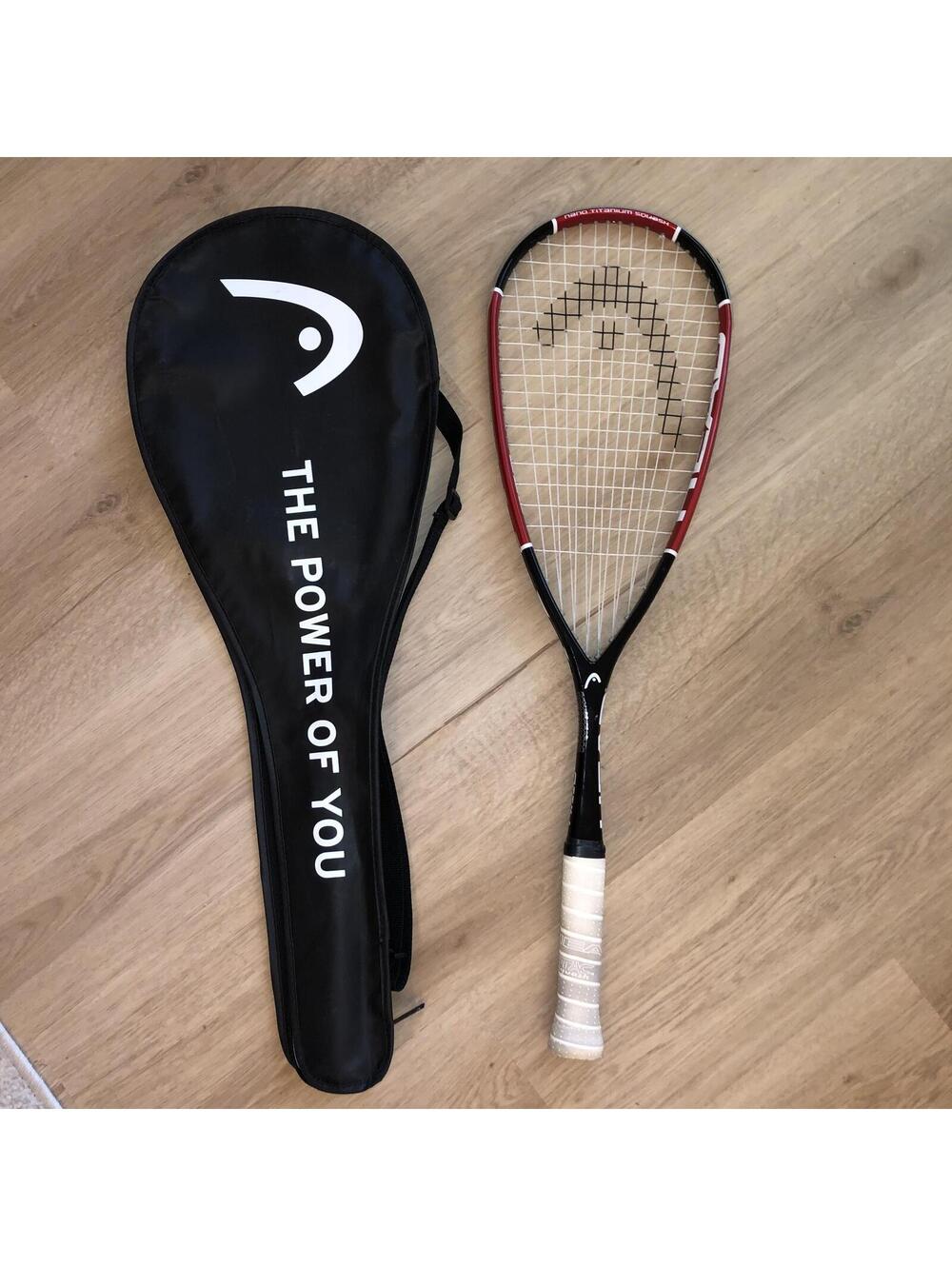 HEAD NANO TI 110 TITANIUM SQUASH RACKET WITH CASE BAG